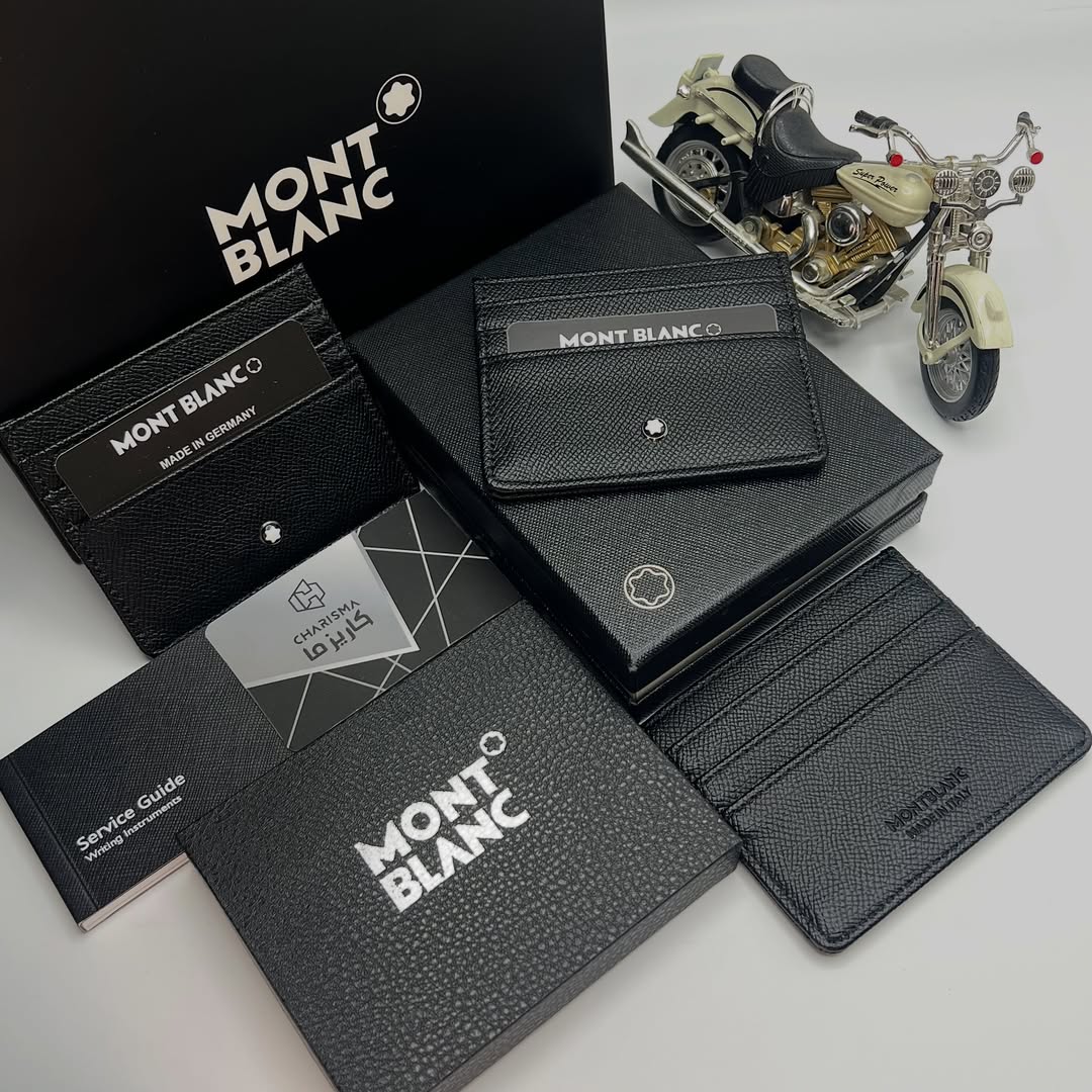 جاکارتی مینیمال MONTBLANC | کیف کارت تخت برگه ای مون بلان | جاکارتی ورقه ای مونت بلان