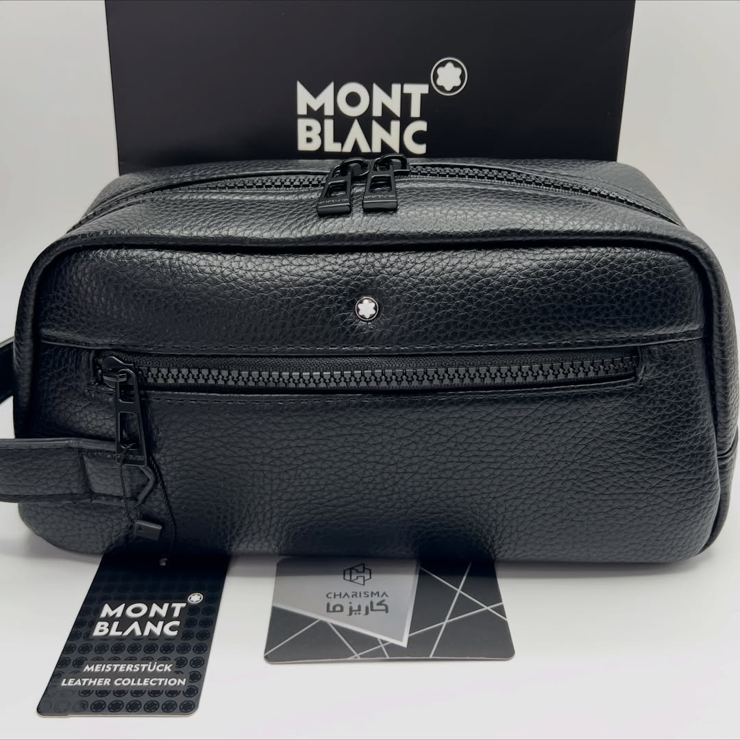 Montblanc Washbag | Montblanc shoes bag | کیف چرم مردانه مونت بلانک